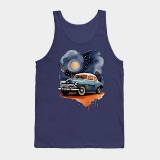 Watercolor Vintage Automobile Tank Top